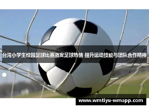 台湾小学生校园足球比赛激发足球热情 提升运动技能与团队合作精神